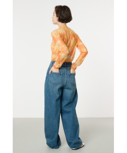 RODEO CROWNS WIDE BOWL（ロデオクラウンズワイドボウル）の「ニュアンスパターンシアートップス（Tシャツ/カットソー・レディース・オレンジ系その他/イエロー系その他/ブラック系その他・FREE）」の8枚目の写真