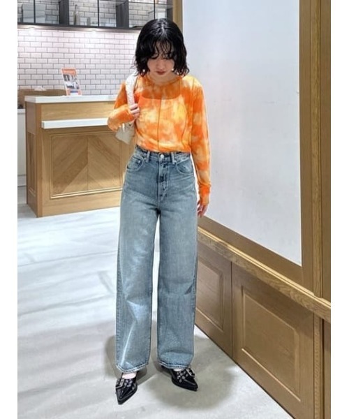 RODEO CROWNS WIDE BOWL（ロデオクラウンズワイドボウル）の「ニュアンスパターンシアートップス（Tシャツ/カットソー・レディース・オレンジ系その他/イエロー系その他/ブラック系その他・FREE）」の19枚目の写真