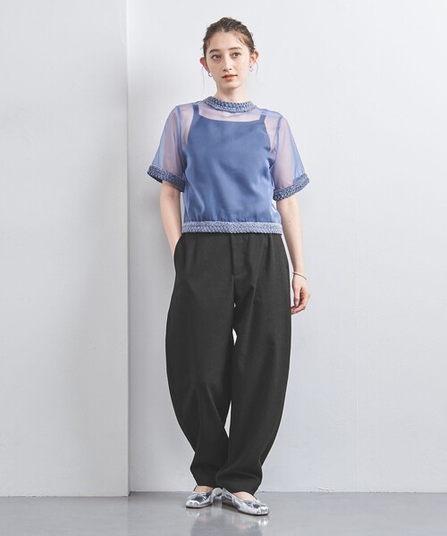 ユナイテッドアローズ ジョーゼットパンツ BEAUTY&YOUTH UNITED ARROWS