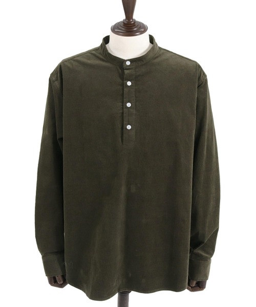 CAMBIO（カンビオ）の「ms5741-ストレッチコーデュロイプルオーバーシャツ（シャツ/ブラウス・メンズ・ブラック/カーキ/ブルー・S/M/L）」の20枚目の写真