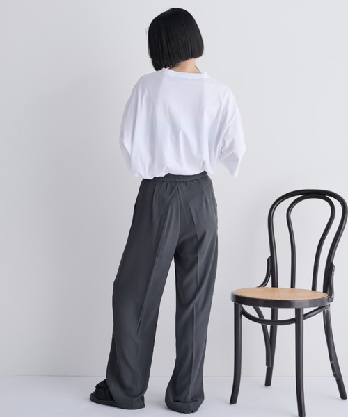 MERLOT（メルロー）の「オーバーサイズメニーキャットコットンTシャツ（Tシャツ/カットソー・レディース・ホワイト/ブラック/グレー・FREE）」の9枚目の写真