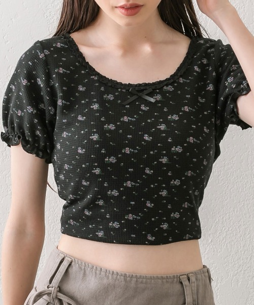 OLIVE des OLIVE（オリーブデオリーブ）の「ピコレーストップス（Tシャツ/カットソー・レディース・オフホワイト/サックスブルー/その他/ブラック/レッド・FREE）」の11枚目の写真