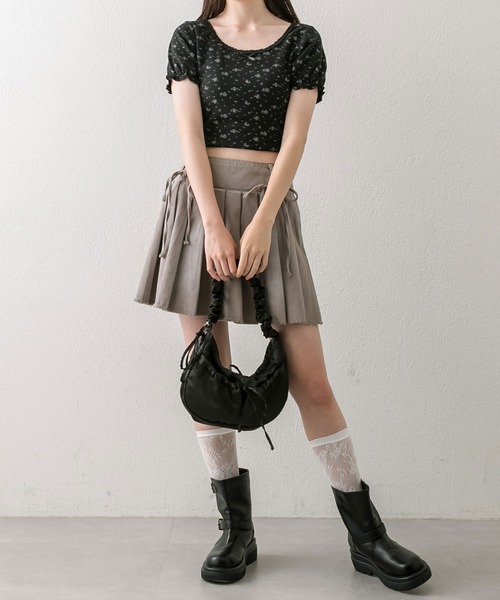 OLIVE des OLIVE（オリーブデオリーブ）の「ピコレーストップス（Tシャツ/カットソー・レディース・オフホワイト/サックスブルー/その他/ブラック/レッド・FREE）」の10枚目の写真