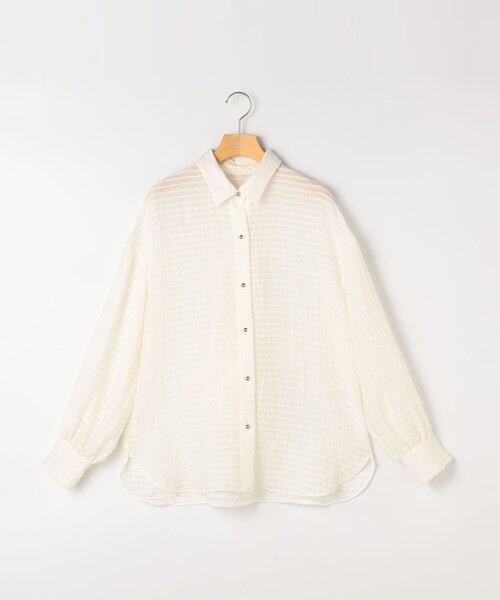 NOLLEY’S Sophi（ノーリーズソフィ）の「モールボーダーボウタイブラウス（シャツ/ブラウス・レディース・オフホワイト/ブラック・38）」の17枚目の写真