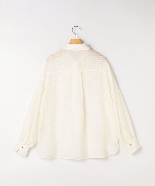 NOLLEY’S Sophi（ノーリーズソフィ）の「モールボーダーボウタイブラウス（シャツ/ブラウス・レディース・オフホワイト/ブラック・38）」の18枚目の写真