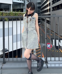 JEANASIS（ジーナシス）の「【ZOZO限定】デニムミニキャミワンピース/129602（ワンピース）」