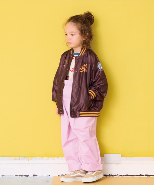 BIG FIELD(ビッグフィールド)の「ツイル/エヴォルブサロペット(サロペット/オーバーオール・キッズ・チャコール/アイボリー/ライトピンク・90/100/110/120/150/140/130)」の15枚目の写真