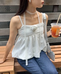 one after another NICE CLAUP | ローズ取り外し可/バルーンビスチェチュニック(チュニック)