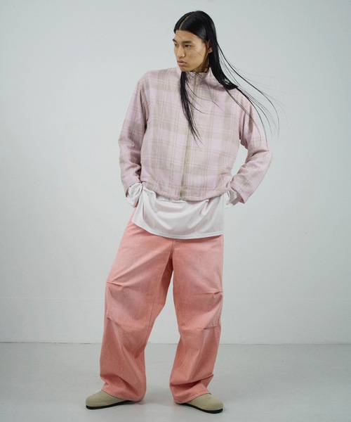 Jieda（ジエダ）の「CHECK STAND ZIP SHIRT（シャツ/ブラウス