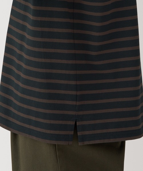 セール】紳士 洗いざらし太番手ボートネック九分袖Tシャツ（Tシャツ