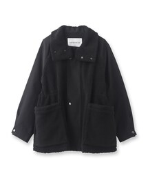 VACHEMENT（ヴァシュモン）の「VACHEMENT（ヴァシュモン）シェルタフタ×ボア コート（ステンカラーコート）」