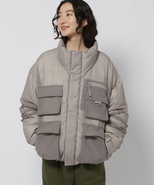 niko and...(ニコアンド)の「シアーリップウォームジャケット(ブルゾン・レディース・ブラック/グレー/ブルー・MEDIUM/BIG(L))」の9枚目の写真