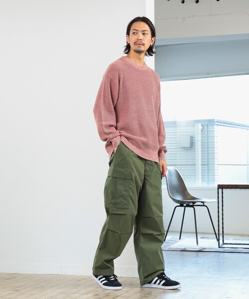 B:MING by BEAMS（ビーミングバイビームス）の「5ゲージ オーバーダイ クルーネック ニット（ニット/セーター・メンズ・ライトブルー/ピンク・X-LARGE/SMALL/LARGE/MEDIUM）」の8枚目の写真