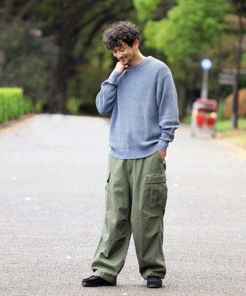 B:MING by BEAMS（ビーミングバイビームス）の「5ゲージ オーバーダイ クルーネック ニット（ニット/セーター・メンズ・ライトブルー/ピンク・X-LARGE/SMALL/LARGE/MEDIUM）」の12枚目の写真