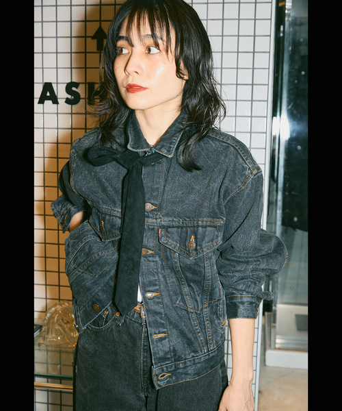 CITYSHOP（シティーショップ）の「[THE MOOD]NECKTIE：ネクタイ（ネクタイ・レディース・ブラック・FREE）」の10枚目の写真