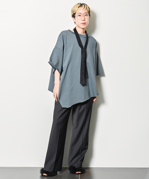 CITYSHOP（シティーショップ）の「[THE MOOD]NECKTIE：ネクタイ（ネクタイ・レディース・ブラック・FREE）」の5枚目の写真