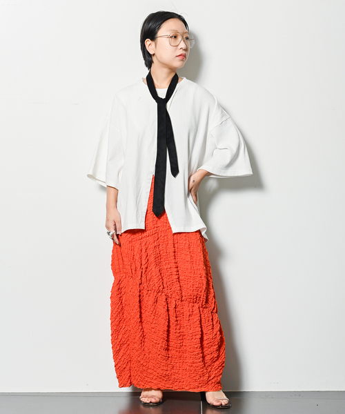 CITYSHOP（シティーショップ）の「[THE MOOD]NECKTIE：ネクタイ（ネクタイ・レディース・ブラック・FREE）」の4枚目の写真