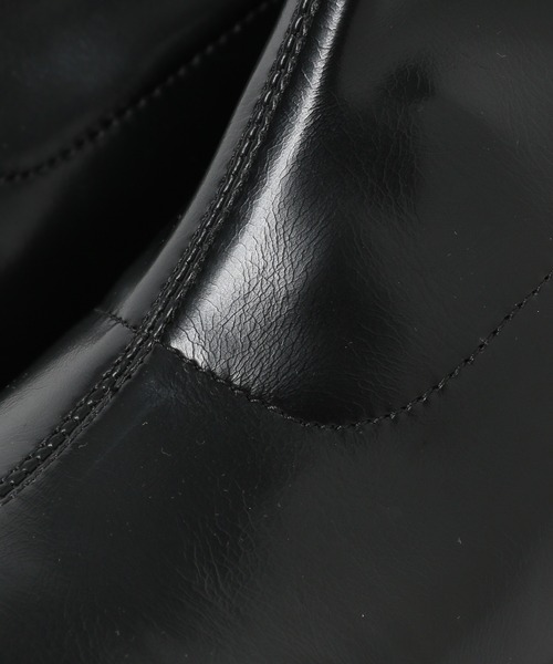 JEANASIS（ジーナシス）の「スクエアストレッチヒールブーツ/148925（ブーツ・レディース・ブラック系その他/ブラック/ホワイト系その他/ブラウン・MEDIUM/LARGE）」の11枚目の写真