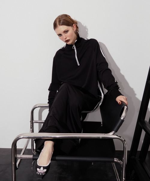 WONEM（ウォンエム）の「ハイネックトラックラインワンピース（ワンピース・レディース・ホワイト/ネイビー/ブラック・FREE）」の11枚目の写真