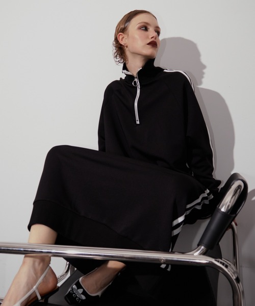 WONEM（ウォンエム）の「ハイネックトラックラインワンピース（ワンピース・レディース・ホワイト/ネイビー/ブラック・FREE）」の13枚目の写真