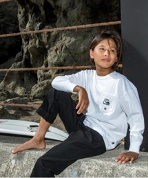 Quiksilver | QS HISTORY LT KIDS/クイックシルバーキッズ胸ポケットバックプリント長袖ロンT(Tシャツ/カットソー)