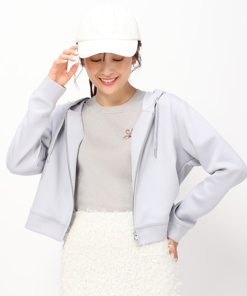 MISCH MASCH(ミッシュマッシュ)の「ダンボールニットパーカー/MM438203(Tシャツ/カットソー・レディース・モカ/ブラック/ライトブルー/グレー・S/M)」の15枚目の写真