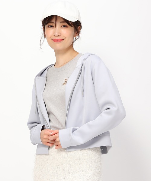 MISCH MASCH(ミッシュマッシュ)の「ダンボールニットパーカー/MM438203(Tシャツ/カットソー・レディース・モカ/ブラック/ライトブルー/グレー・S/M)」の13枚目の写真