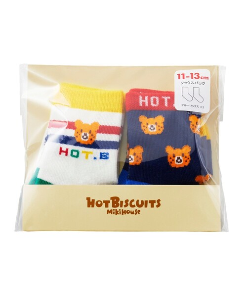 HOT BISCUITS（ホットビスケッツ）の「クルー丈 ソックスパック2足セット（ソックス/靴下・キッズ・マルチ/ブルー/ホワイト/ピンク・9-10cm/11-13cm/13-15cm/15-17cm/17-19cm）」の16枚目の写真