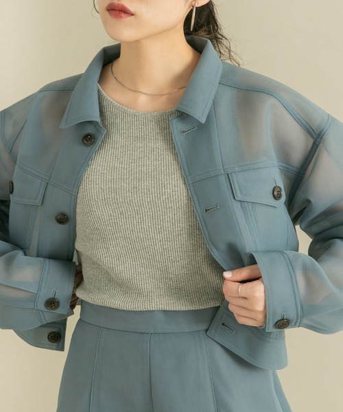 KBF(ケイビーエフ)の「RIBタンクトップ(タンクトップ・レディース・オートミール/チャコールグレー/グレー・ONE)」の2枚目の写真