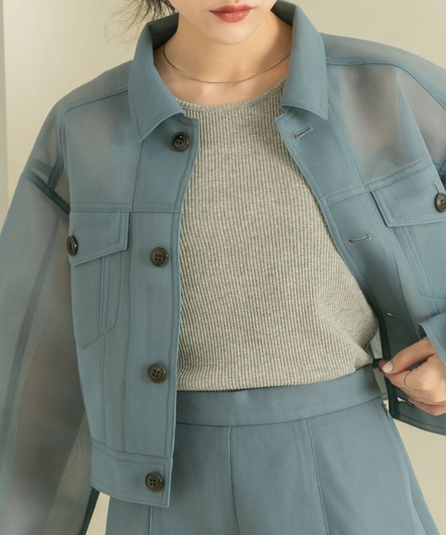 KBF(ケイビーエフ)の「RIBタンクトップ(タンクトップ・レディース・オートミール/チャコールグレー/グレー・ONE)」の4枚目の写真