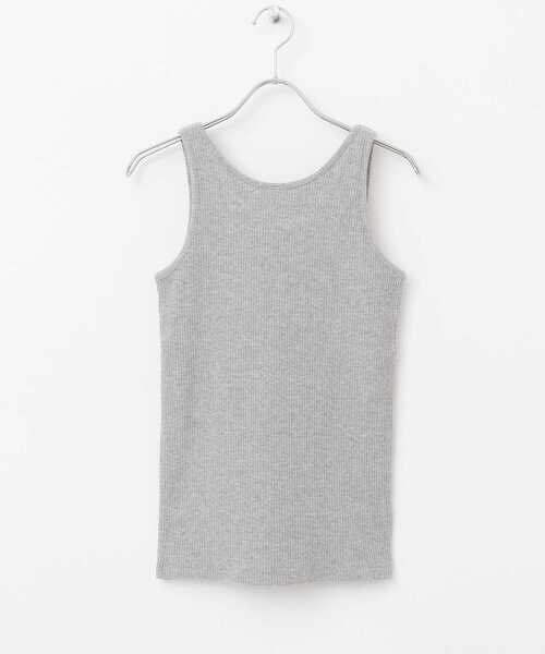 KBF(ケイビーエフ)の「RIBタンクトップ(タンクトップ・レディース・オートミール/チャコールグレー/グレー・ONE)」の14枚目の写真