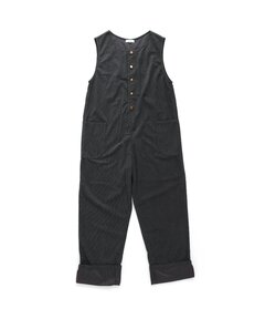 ブランド古着】レザー切替 オーバーオール（サロペット