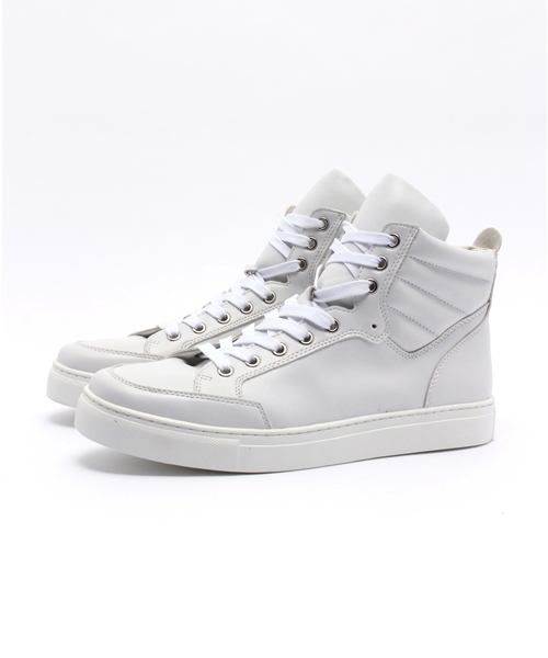 JACKROSE（ジャックローズ）の「PUハイカットスニーカー（スニーカー・メンズ・ホワイト/ブラック/オリーブ・M/L）」の2枚目の写真