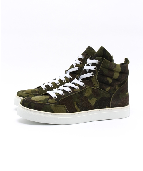 JACKROSE（ジャックローズ）の「PUハイカットスニーカー（スニーカー・メンズ・ホワイト/ブラック/オリーブ・M/L）」の3枚目の写真