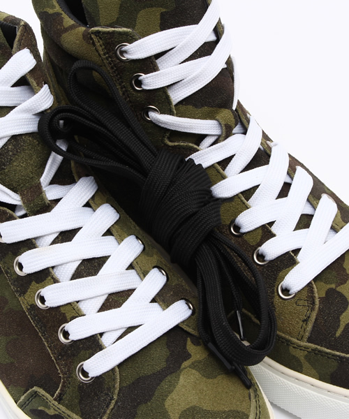 JACKROSE（ジャックローズ）の「PUハイカットスニーカー（スニーカー・メンズ・ホワイト/ブラック/オリーブ・M/L）」の12枚目の写真