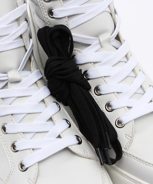 JACKROSE（ジャックローズ）の「PUハイカットスニーカー（スニーカー・メンズ・ホワイト/ブラック/オリーブ・M/L）」の13枚目の写真
