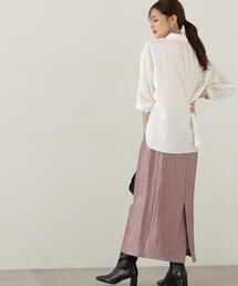 PROPORTION BODY DRESSING | クラッシュサテンナロースカート / 1214220917(スカート)