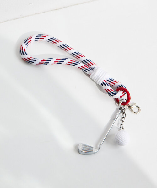 ear PAPILLONNER（イアパピヨネ）の「《スポーツモチーフ/一部店舗限定》エンジョイバッグチャーム/ストラップ（チャーム・レディース・ブラック/ミント/ダークブルー/ホワイト/グリーン・FREE）」の6枚目の写真