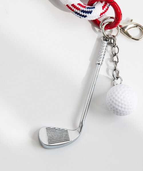 ear PAPILLONNER（イアパピヨネ）の「《スポーツモチーフ/一部店舗限定》エンジョイバッグチャーム/ストラップ（チャーム・レディース・ブラック/ミント/ダークブルー/ホワイト/グリーン・FREE）」の7枚目の写真