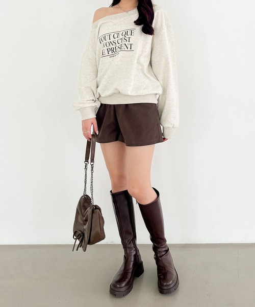 Heather（ヘザー）の「アソートロゴスウェット 150134
