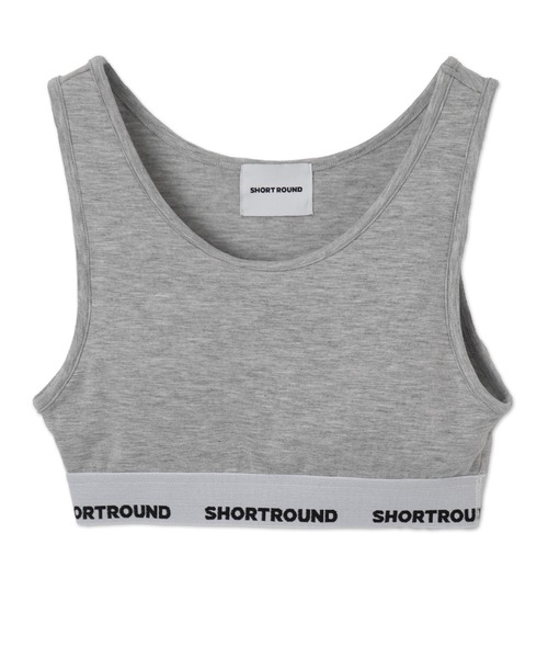 SHORT ROUND(ショートラウンド)の「SHORT ROUND/ロゴブラトップ(キャミソール・レディース・ブラック/杢グレー・MEDIUM/SMALL)」の13枚目の写真