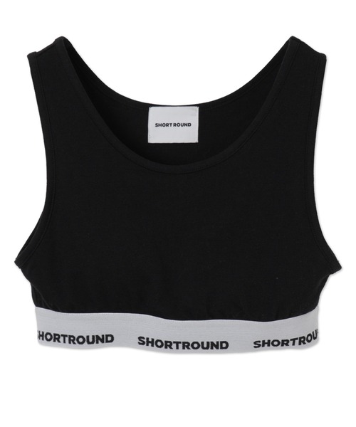 SHORT ROUND(ショートラウンド)の「SHORT ROUND/ロゴブラトップ(キャミソール・レディース・ブラック/杢グレー・MEDIUM/SMALL)」の14枚目の写真