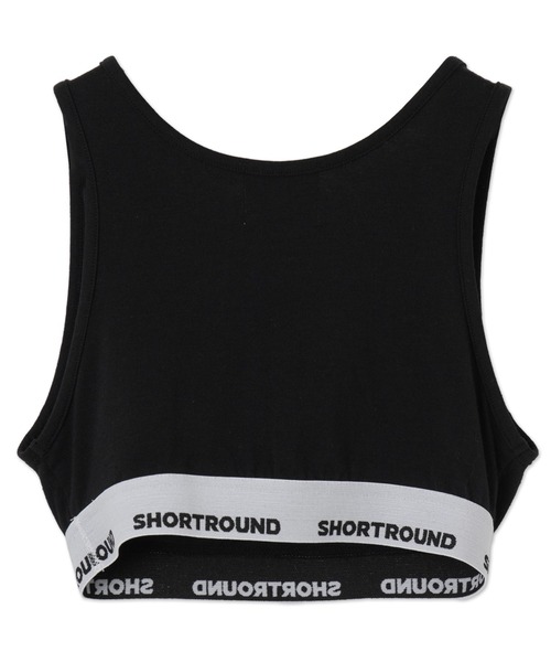 SHORT ROUND(ショートラウンド)の「SHORT ROUND/ロゴブラトップ(キャミソール・レディース・ブラック/杢グレー・MEDIUM/SMALL)」の15枚目の写真
