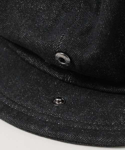 RAGEBLUE（レイジブルー）の「デニムキャスケット/ハンチング（ハンチング/ベレー帽・メンズ・ブラック・FREE）」の3枚目の写真
