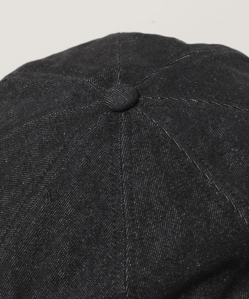 RAGEBLUE（レイジブルー）の「デニムキャスケット/ハンチング（ハンチング/ベレー帽・メンズ・ブラック・FREE）」の4枚目の写真