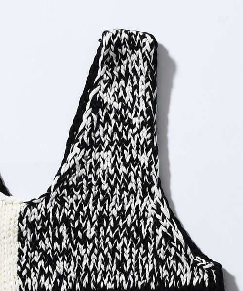 YENN（イエン）の「【YENN】PATCHWORK BUSTIER（ニット/セーター