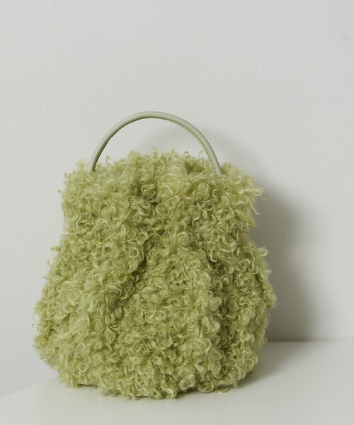 Firsthand（ファーストハンド）の「Firsthand/ファーストハンド エコファーワンハンドルバッグ（ハンドバッグ・レディース・ブラック/サックスブルー/オフホワイト/グリーン・ONE SIZE）」の4枚目の写真