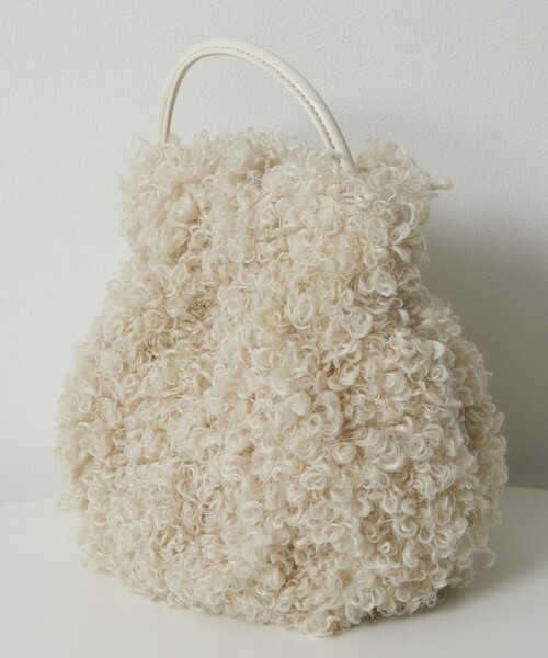 Firsthand（ファーストハンド）の「Firsthand/ファーストハンド エコファーワンハンドルバッグ（ハンドバッグ・レディース・ブラック/サックスブルー/オフホワイト/グリーン・ONE SIZE）」の10枚目の写真