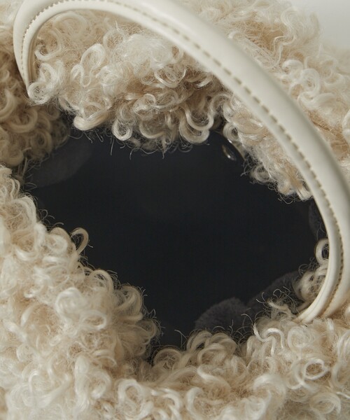 Firsthand（ファーストハンド）の「Firsthand/ファーストハンド エコファーワンハンドルバッグ（ハンドバッグ・レディース・ブラック/サックスブルー/オフホワイト/グリーン・ONE SIZE）」の13枚目の写真