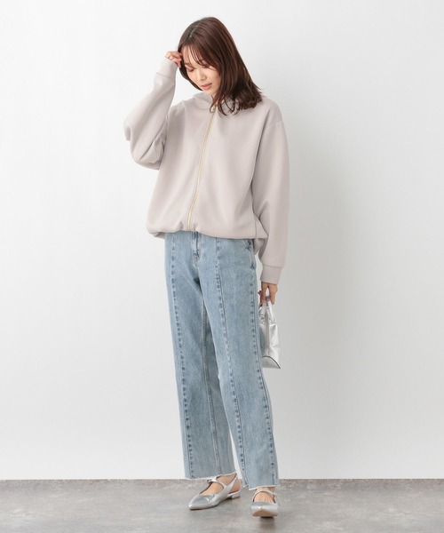 GLOBAL WORK（グローバルワーク）の「ライトクッションZIPパーカー/115482（パーカー・レディース・モカ/ブラック/グレイッシュベージュ/杢グレー・LARGE/MEDIUM）」の15枚目の写真